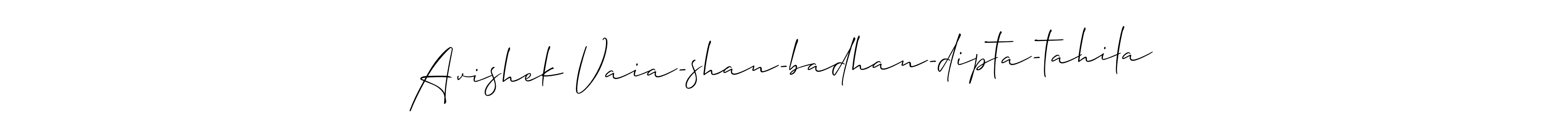 Avishek Vaia-shan-badhan-dipta-tahila stylish signature style. Best Handwritten Sign (Allison_Script) for my name. Handwritten Signature Collection Ideas for my name Avishek Vaia-shan-badhan-dipta-tahila. Avishek Vaia-shan-badhan-dipta-tahila signature style 2 images and pictures png