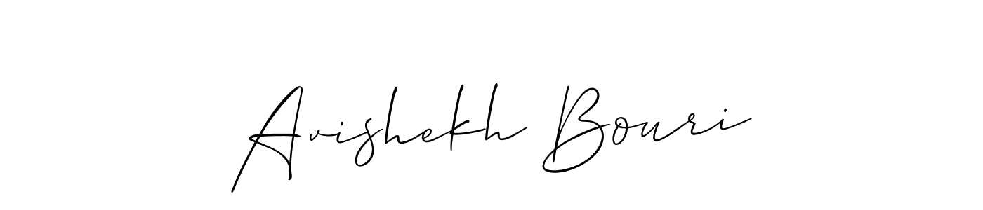 This is the best signature style for the Avishekh Bouri name. Also you like these signature font (Allison_Script). Mix name signature. Avishekh Bouri signature style 2 images and pictures png