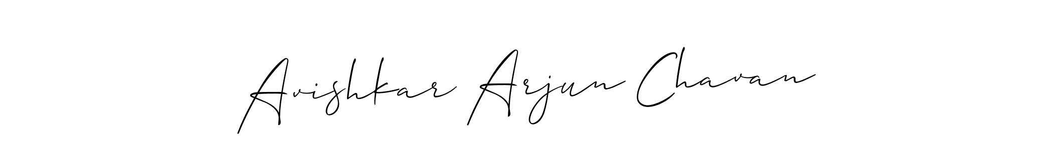 Create a beautiful signature design for name Avishkar Arjun Chavan. With this signature (Allison_Script) fonts, you can make a handwritten signature for free. Avishkar Arjun Chavan signature style 2 images and pictures png