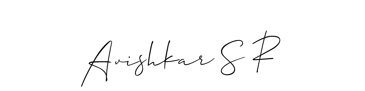 Best and Professional Signature Style for Avishkar S R. Allison_Script Best Signature Style Collection. Avishkar S R signature style 2 images and pictures png