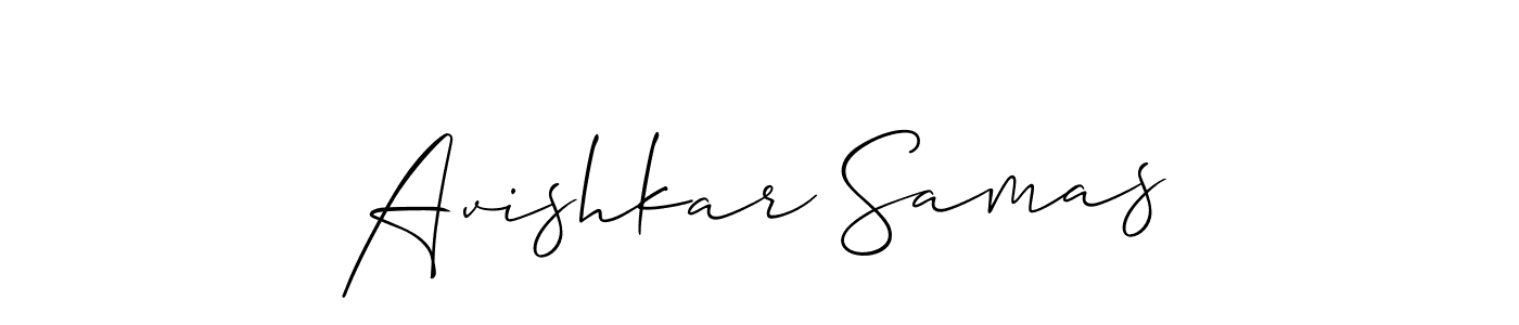 It looks lik you need a new signature style for name Avishkar Samas. Design unique handwritten (Allison_Script) signature with our free signature maker in just a few clicks. Avishkar Samas signature style 2 images and pictures png