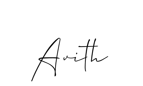 How to make Avith name signature. Use Allison_Script style for creating short signs online. This is the latest handwritten sign. Avith signature style 2 images and pictures png