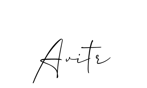 Use a signature maker to create a handwritten signature online. With this signature software, you can design (Allison_Script) your own signature for name Avitr. Avitr signature style 2 images and pictures png