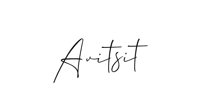 How to make Avitsit signature? Allison_Script is a professional autograph style. Create handwritten signature for Avitsit name. Avitsit signature style 2 images and pictures png