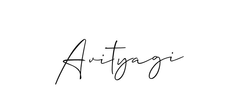 Use a signature maker to create a handwritten signature online. With this signature software, you can design (Allison_Script) your own signature for name Avityagi. Avityagi signature style 2 images and pictures png