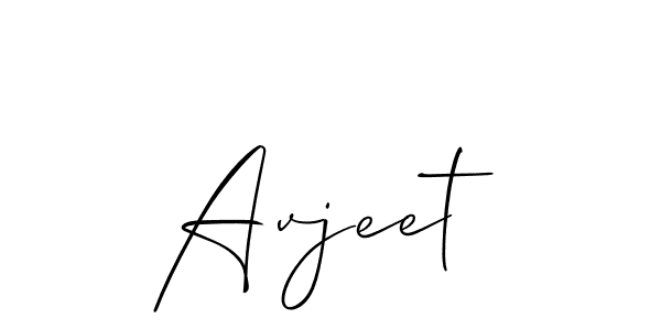 Avjeet stylish signature style. Best Handwritten Sign (Allison_Script) for my name. Handwritten Signature Collection Ideas for my name Avjeet. Avjeet signature style 2 images and pictures png