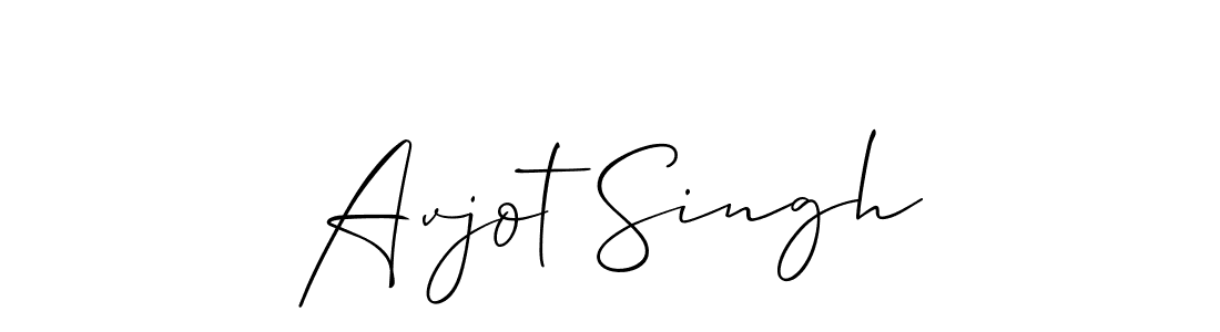 Use a signature maker to create a handwritten signature online. With this signature software, you can design (Allison_Script) your own signature for name Avjot Singh. Avjot Singh signature style 2 images and pictures png