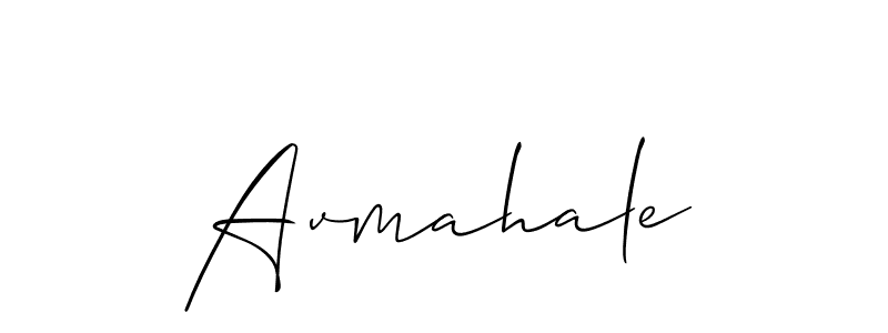 How to make Avmahale name signature. Use Allison_Script style for creating short signs online. This is the latest handwritten sign. Avmahale signature style 2 images and pictures png