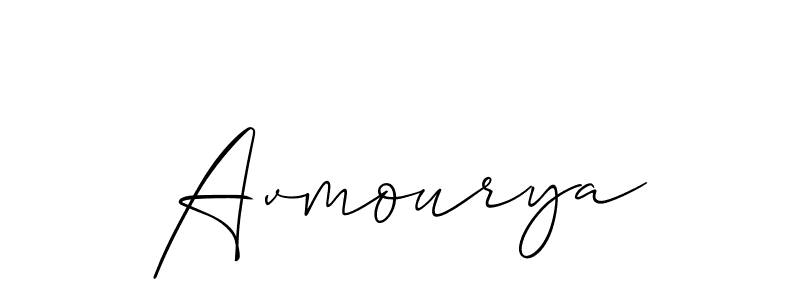 Make a beautiful signature design for name Avmourya. Use this online signature maker to create a handwritten signature for free. Avmourya signature style 2 images and pictures png