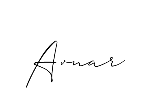 Make a beautiful signature design for name Avnar. Use this online signature maker to create a handwritten signature for free. Avnar signature style 2 images and pictures png