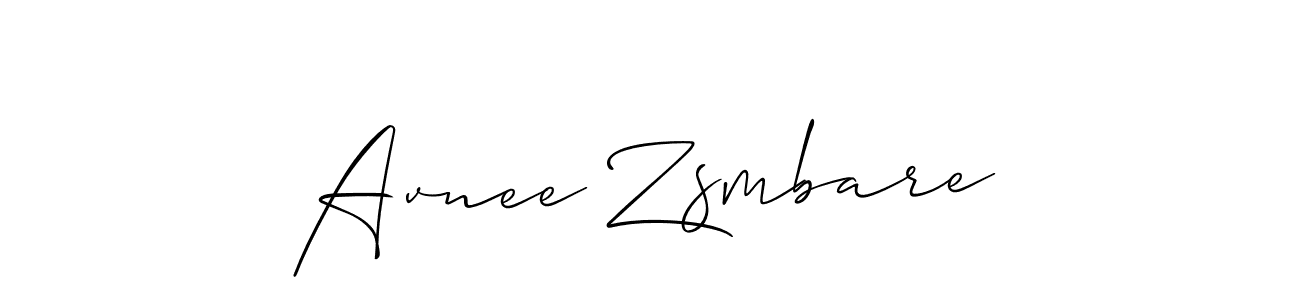 You should practise on your own different ways (Allison_Script) to write your name (Avnee Zsmbare) in signature. don't let someone else do it for you. Avnee Zsmbare signature style 2 images and pictures png