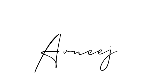 if you are searching for the best signature style for your name Avneej. so please give up your signature search. here we have designed multiple signature styles  using Allison_Script. Avneej signature style 2 images and pictures png