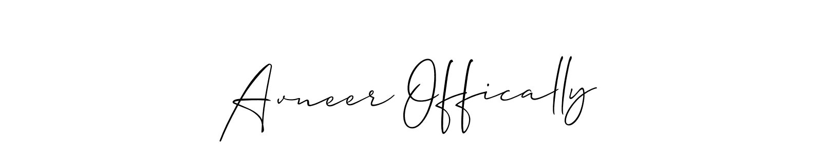 You should practise on your own different ways (Allison_Script) to write your name (Avneer Offically) in signature. don't let someone else do it for you. Avneer Offically signature style 2 images and pictures png