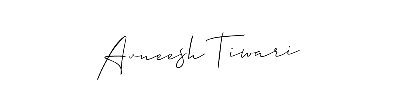 You should practise on your own different ways (Allison_Script) to write your name (Avneesh Tiwari) in signature. don't let someone else do it for you. Avneesh Tiwari signature style 2 images and pictures png