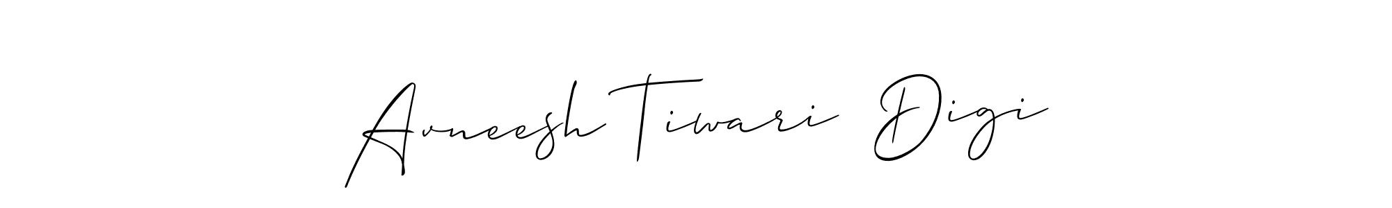 Create a beautiful signature design for name Avneesh Tiwari  Digi. With this signature (Allison_Script) fonts, you can make a handwritten signature for free. Avneesh Tiwari  Digi signature style 2 images and pictures png