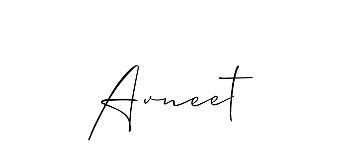 Best and Professional Signature Style for Avneet . Allison_Script Best Signature Style Collection. Avneet  signature style 2 images and pictures png