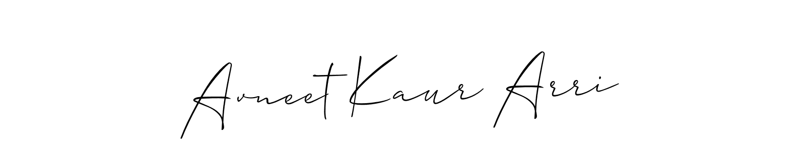 How to Draw Avneet Kaur Arri signature style? Allison_Script is a latest design signature styles for name Avneet Kaur Arri. Avneet Kaur Arri signature style 2 images and pictures png
