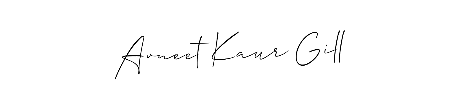You can use this online signature creator to create a handwritten signature for the name Avneet Kaur Gill. This is the best online autograph maker. Avneet Kaur Gill signature style 2 images and pictures png