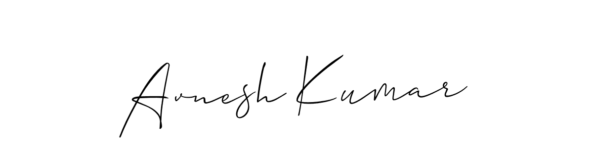 Also we have Avnesh Kumar name is the best signature style. Create professional handwritten signature collection using Allison_Script autograph style. Avnesh Kumar signature style 2 images and pictures png