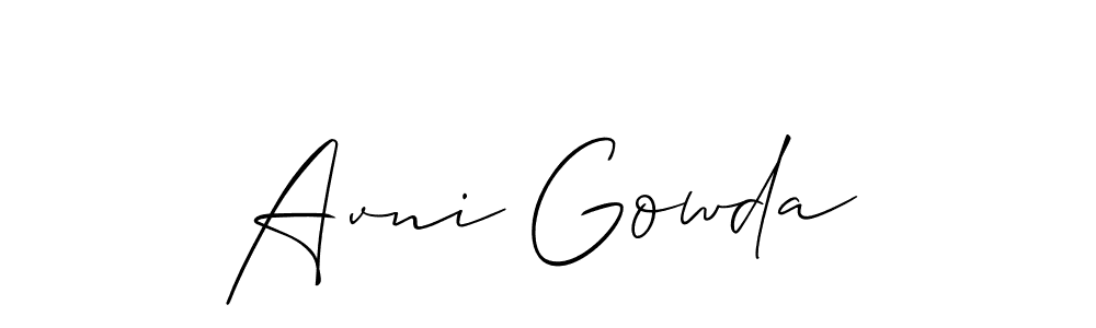 Check out images of Autograph of Avni Gowda name. Actor Avni Gowda Signature Style. Allison_Script is a professional sign style online. Avni Gowda signature style 2 images and pictures png