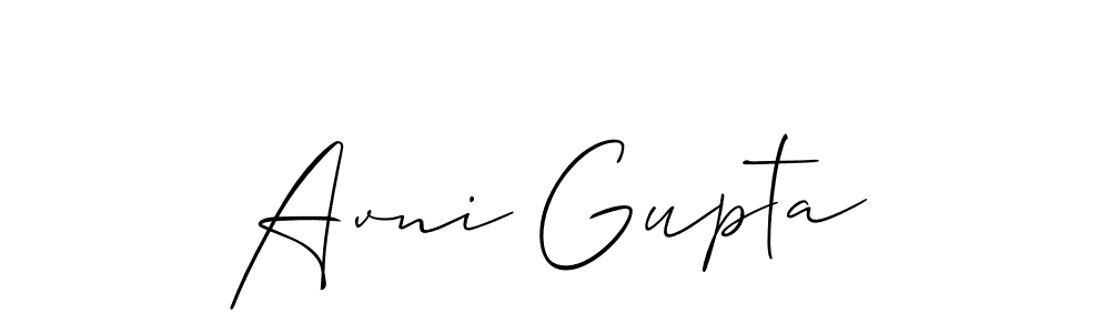 How to Draw Avni Gupta signature style? Allison_Script is a latest design signature styles for name Avni Gupta. Avni Gupta signature style 2 images and pictures png