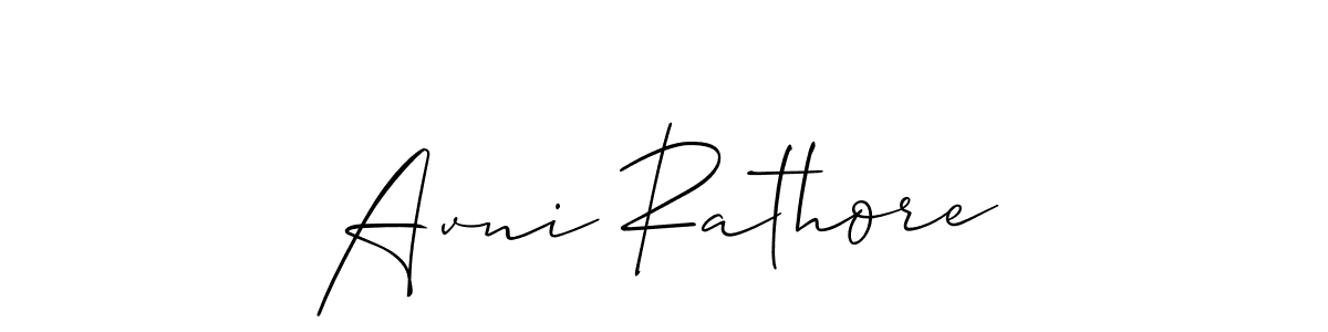 Create a beautiful signature design for name Avni Rathore. With this signature (Allison_Script) fonts, you can make a handwritten signature for free. Avni Rathore signature style 2 images and pictures png