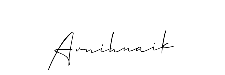 Make a beautiful signature design for name Avnihnaik. With this signature (Allison_Script) style, you can create a handwritten signature for free. Avnihnaik signature style 2 images and pictures png