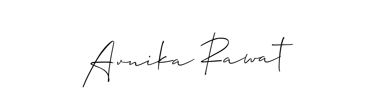 It looks lik you need a new signature style for name Avnika Rawat. Design unique handwritten (Allison_Script) signature with our free signature maker in just a few clicks. Avnika Rawat signature style 2 images and pictures png