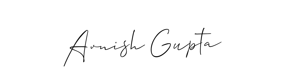 if you are searching for the best signature style for your name Avnish Gupta. so please give up your signature search. here we have designed multiple signature styles  using Allison_Script. Avnish Gupta signature style 2 images and pictures png