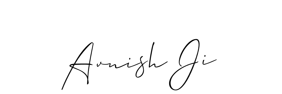 You should practise on your own different ways (Allison_Script) to write your name (Avnish Ji) in signature. don't let someone else do it for you. Avnish Ji signature style 2 images and pictures png