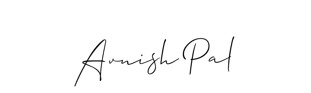 How to make Avnish Pal name signature. Use Allison_Script style for creating short signs online. This is the latest handwritten sign. Avnish Pal signature style 2 images and pictures png