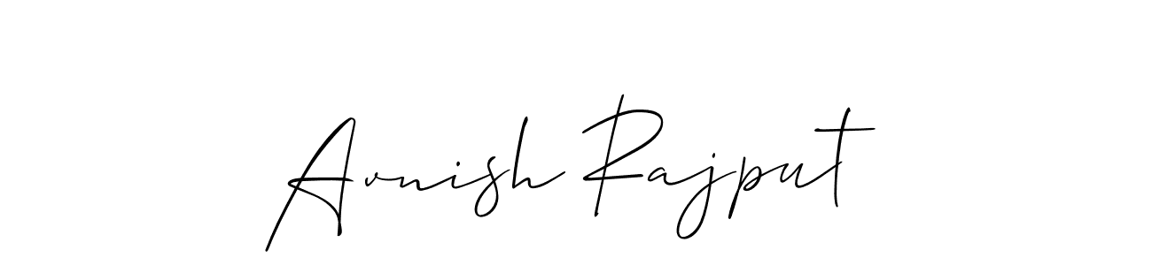 Also we have Avnish Rajput name is the best signature style. Create professional handwritten signature collection using Allison_Script autograph style. Avnish Rajput signature style 2 images and pictures png