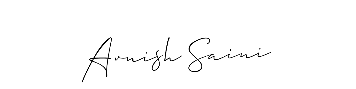 Also You can easily find your signature by using the search form. We will create Avnish Saini name handwritten signature images for you free of cost using Allison_Script sign style. Avnish Saini signature style 2 images and pictures png