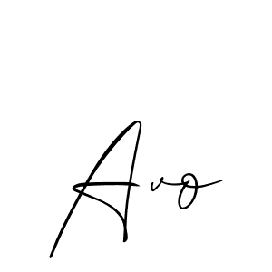 Also we have Avo name is the best signature style. Create professional handwritten signature collection using Allison_Script autograph style. Avo signature style 2 images and pictures png