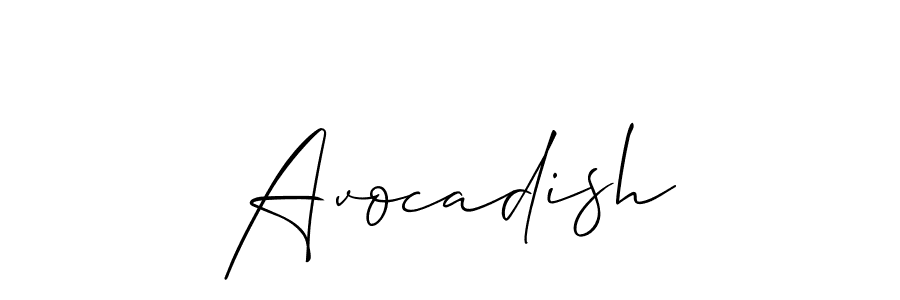 Avocadish stylish signature style. Best Handwritten Sign (Allison_Script) for my name. Handwritten Signature Collection Ideas for my name Avocadish. Avocadish signature style 2 images and pictures png