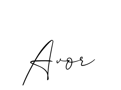 Also we have Avor name is the best signature style. Create professional handwritten signature collection using Allison_Script autograph style. Avor signature style 2 images and pictures png