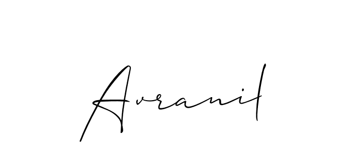 Also we have Avranil name is the best signature style. Create professional handwritten signature collection using Allison_Script autograph style. Avranil signature style 2 images and pictures png