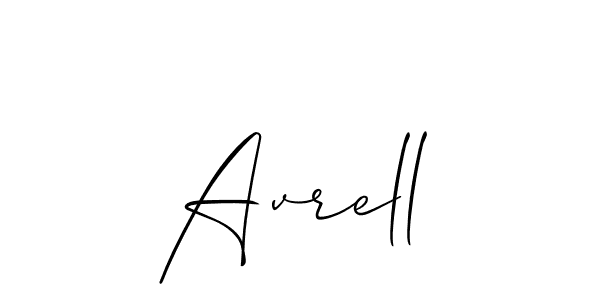 Make a beautiful signature design for name Avrell. Use this online signature maker to create a handwritten signature for free. Avrell signature style 2 images and pictures png