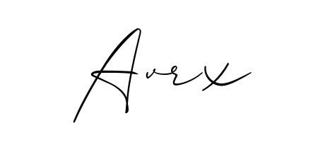 Also we have Avrx name is the best signature style. Create professional handwritten signature collection using Allison_Script autograph style. Avrx signature style 2 images and pictures png