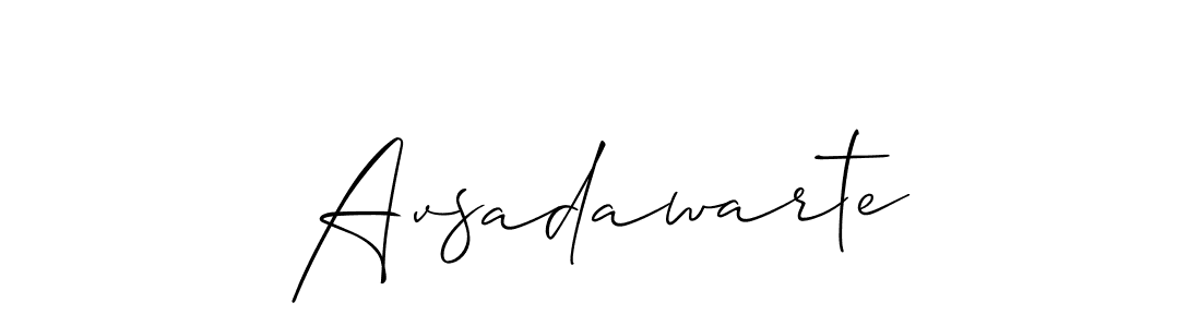 Similarly Allison_Script is the best handwritten signature design. Signature creator online .You can use it as an online autograph creator for name Avsadawarte. Avsadawarte signature style 2 images and pictures png
