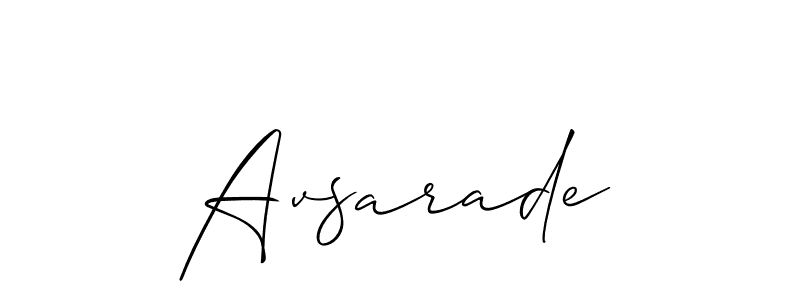 Allison_Script is a professional signature style that is perfect for those who want to add a touch of class to their signature. It is also a great choice for those who want to make their signature more unique. Get Avsarade name to fancy signature for free. Avsarade signature style 2 images and pictures png