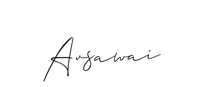 It looks lik you need a new signature style for name Avsawai. Design unique handwritten (Allison_Script) signature with our free signature maker in just a few clicks. Avsawai signature style 2 images and pictures png