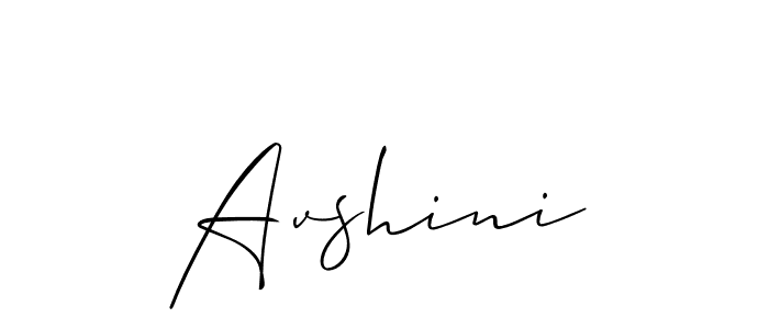 Create a beautiful signature design for name Avshini. With this signature (Allison_Script) fonts, you can make a handwritten signature for free. Avshini signature style 2 images and pictures png