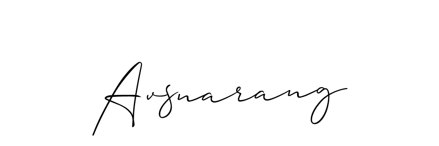 It looks lik you need a new signature style for name Avsnarang. Design unique handwritten (Allison_Script) signature with our free signature maker in just a few clicks. Avsnarang signature style 2 images and pictures png