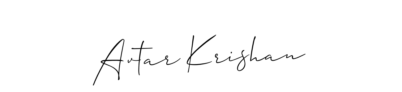 This is the best signature style for the Avtar Krishan name. Also you like these signature font (Allison_Script). Mix name signature. Avtar Krishan signature style 2 images and pictures png