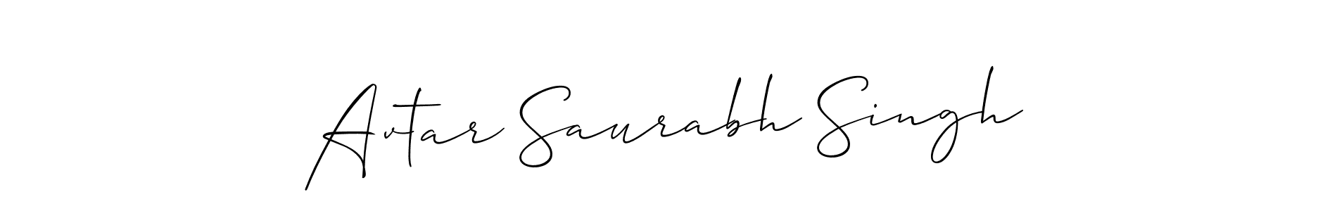 Once you've used our free online signature maker to create your best signature Allison_Script style, it's time to enjoy all of the benefits that Avtar Saurabh Singh name signing documents. Avtar Saurabh Singh signature style 2 images and pictures png