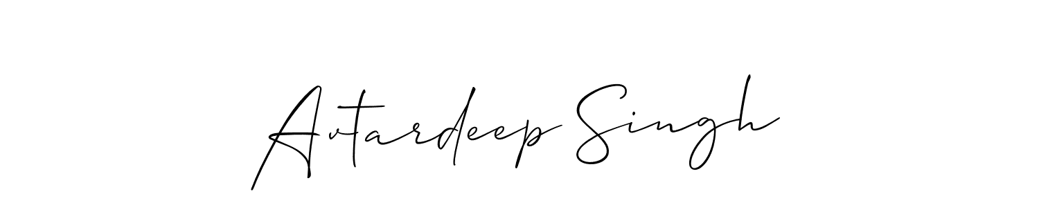 Create a beautiful signature design for name Avtardeep Singh. With this signature (Allison_Script) fonts, you can make a handwritten signature for free. Avtardeep Singh signature style 2 images and pictures png