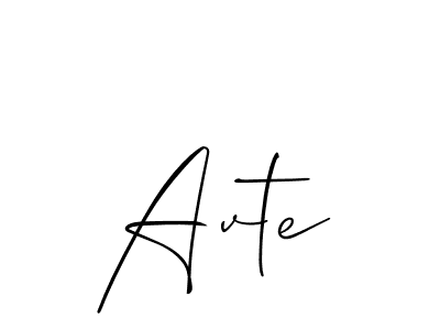 if you are searching for the best signature style for your name Avte. so please give up your signature search. here we have designed multiple signature styles  using Allison_Script. Avte signature style 2 images and pictures png