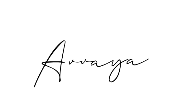 Best and Professional Signature Style for Avvaya. Allison_Script Best Signature Style Collection. Avvaya signature style 2 images and pictures png