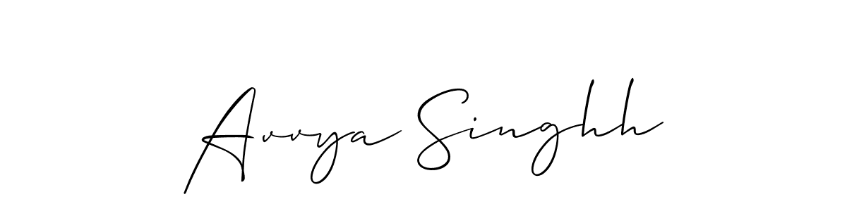 This is the best signature style for the Avvya Singhh name. Also you like these signature font (Allison_Script). Mix name signature. Avvya Singhh signature style 2 images and pictures png